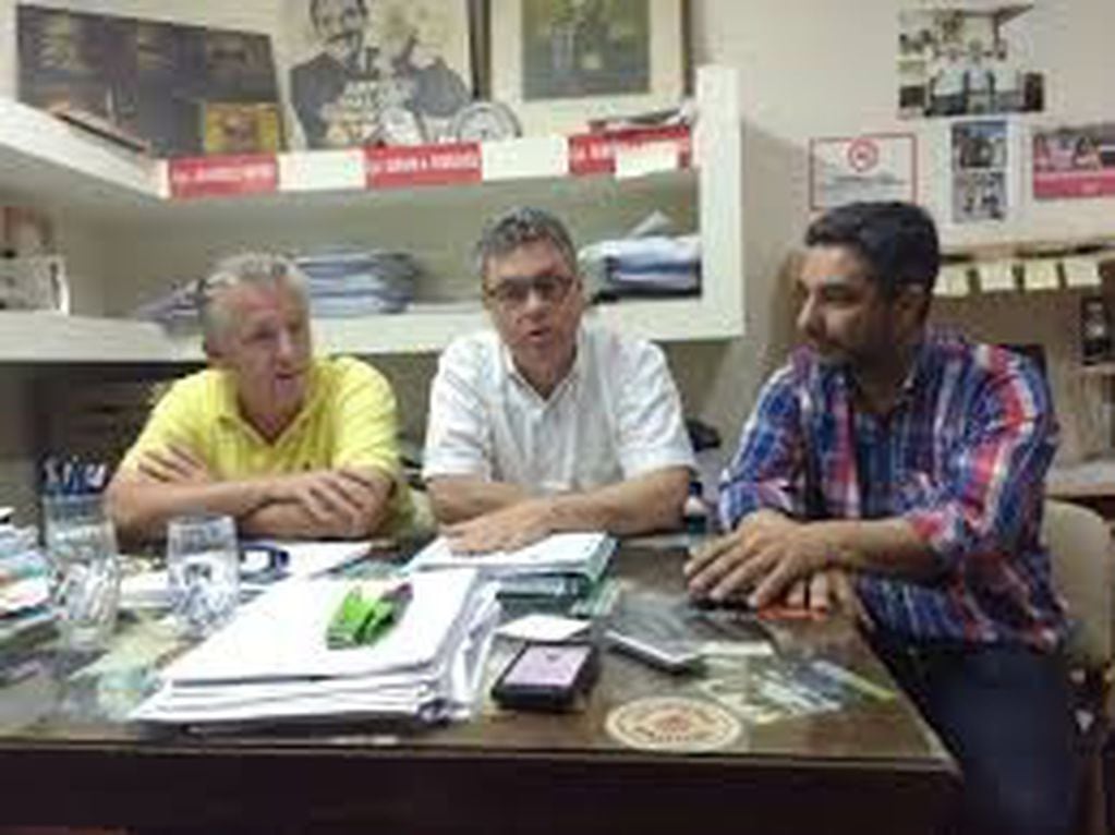 Germán Rodriguez, Roberto Brunengo y Leandro Morer, concejales de la UCR en la ciudad de Alta Gracia.