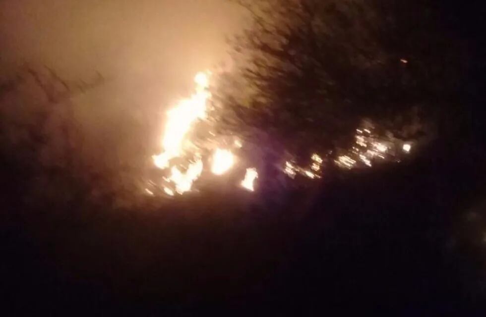 Incendio en la Villa de la Quebrada.