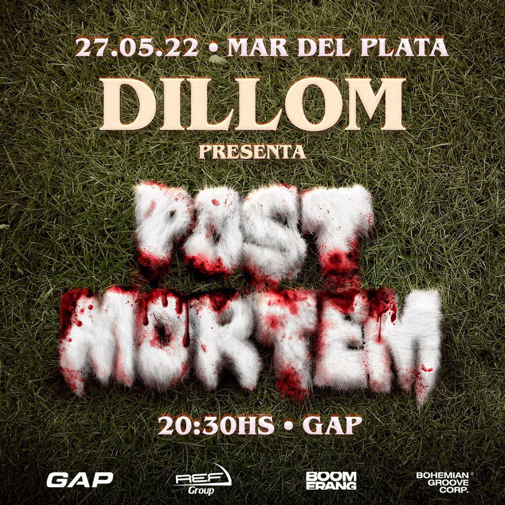 Dillom llega a Mar del Plata de la mano de su nuevo disco “Post Mortem”,