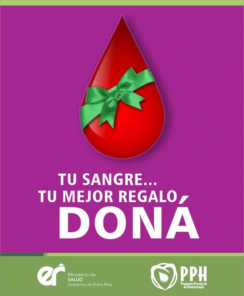 Donación de sangre en Entre Ríos