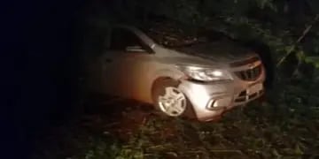 Puerto Iguazú: taxista despistó con su vehículo camino al Aeropuerto