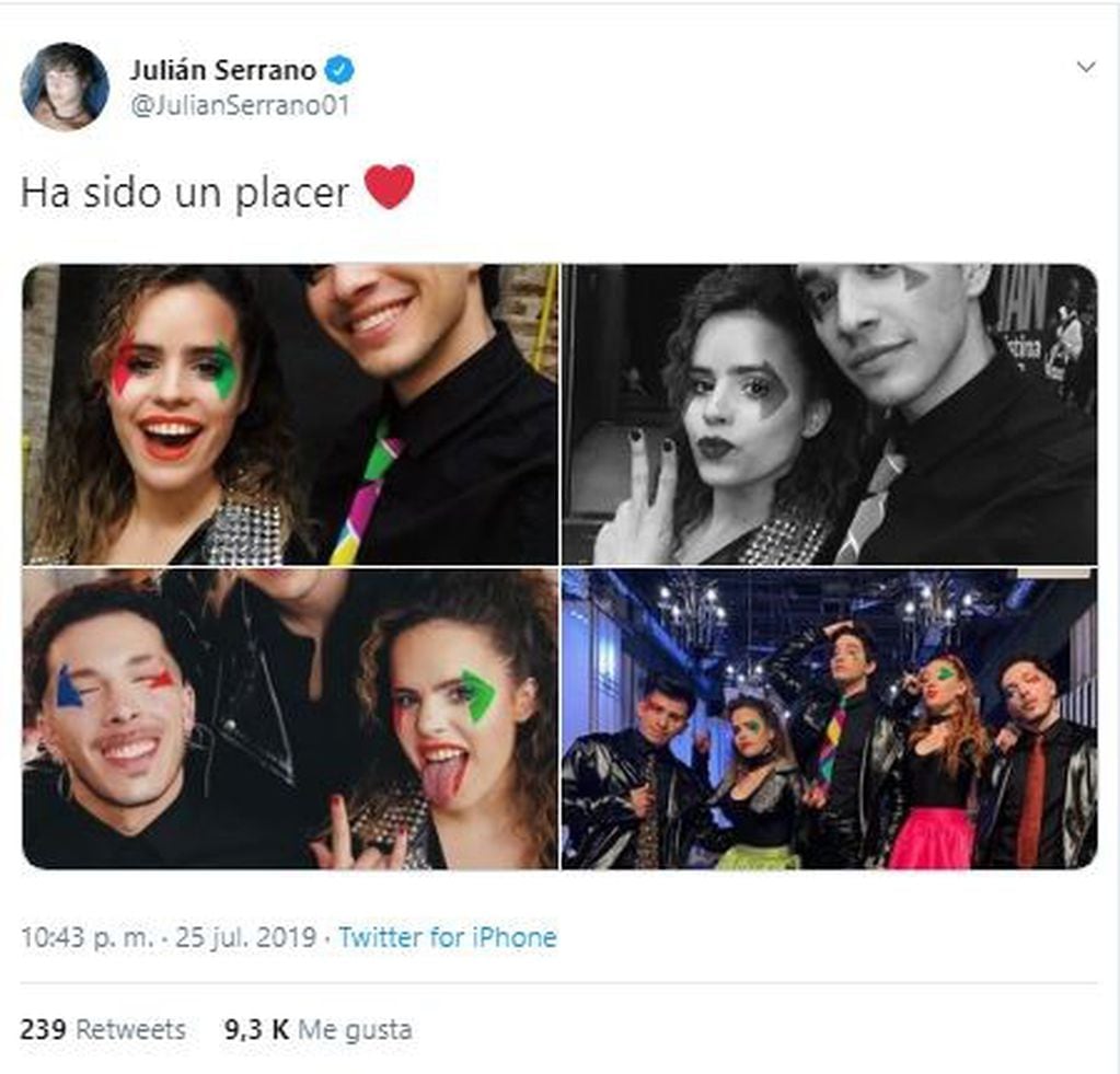 Julián Serrano renunció al Súper Bailando y lo anunció en Twitter