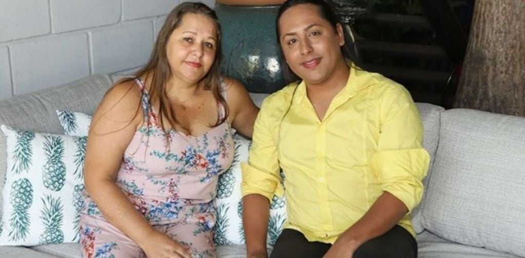 Valdira das Neves y su hijo Marcelo (Web)