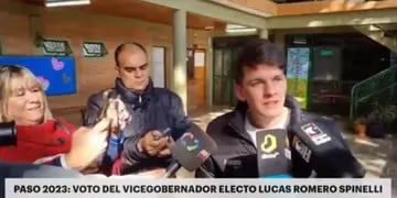 Elecciones PASO 2023: Lucas Romero Spinelli sufragó en Posadas
