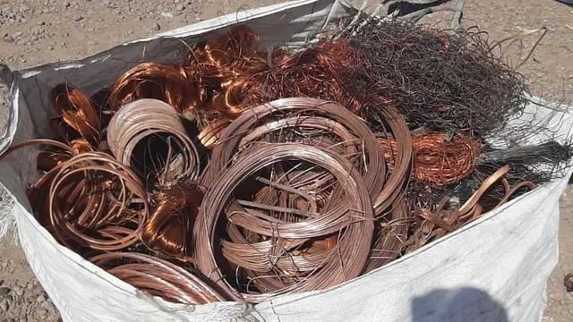 Recuperaron cables de cobre robados en Maipú