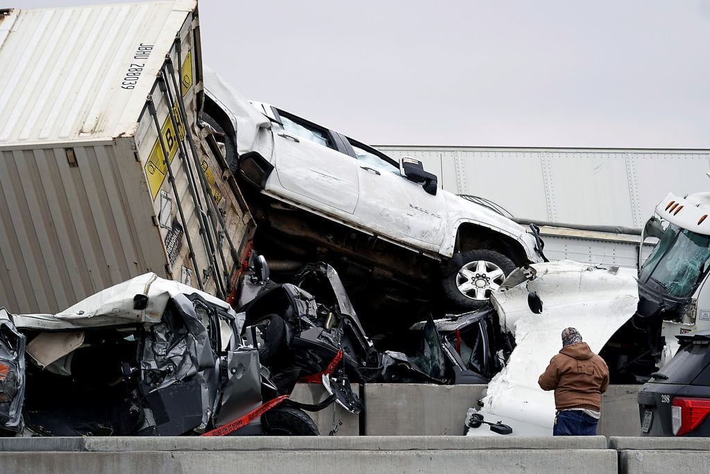 Accidente múltiple en autopista de Texas