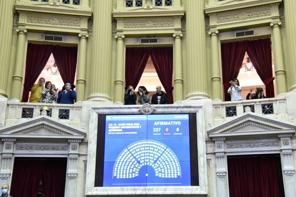 En Diputados también se aprobó por unanimidad la ley de Sergio Massa de alivio fiscal a monotributistas