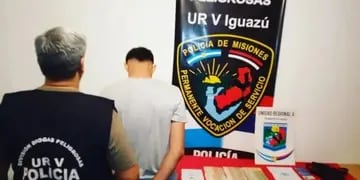 Presunto dealer detenido acusado de vender droga en plena vía pública de Puerto Iguazú