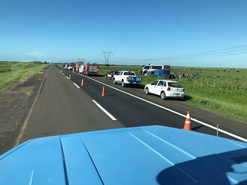 Accidente Ruta Nacional Nº14
Crédito: Bomberos Ceibas