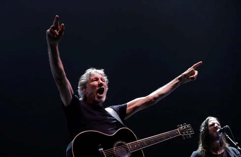 Roger Waters, durante su actuación en Madrid dentro de la gira \