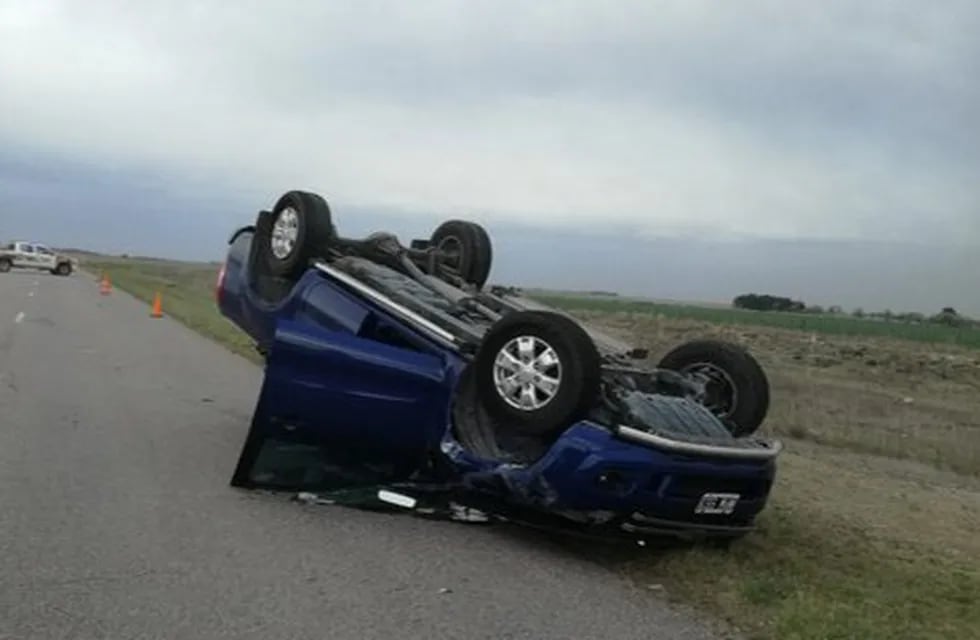 Accidente vial en la ruta 85 ( foto: Policía Coronel Pringles)