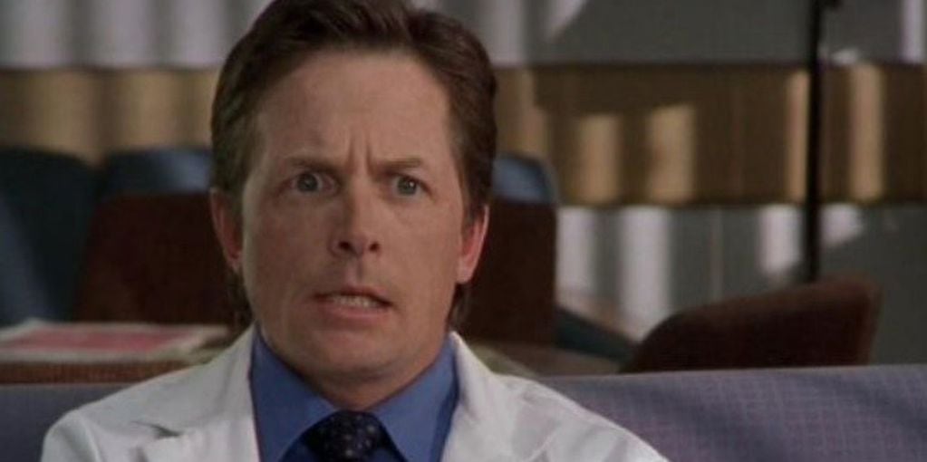 Michael J. Fox como el Dr. Kevin Casey, en Scrubs. (Web)