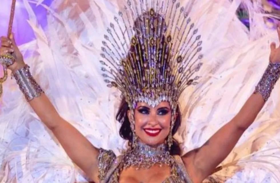 Lourdes Sánchez con su look de Carnaval.