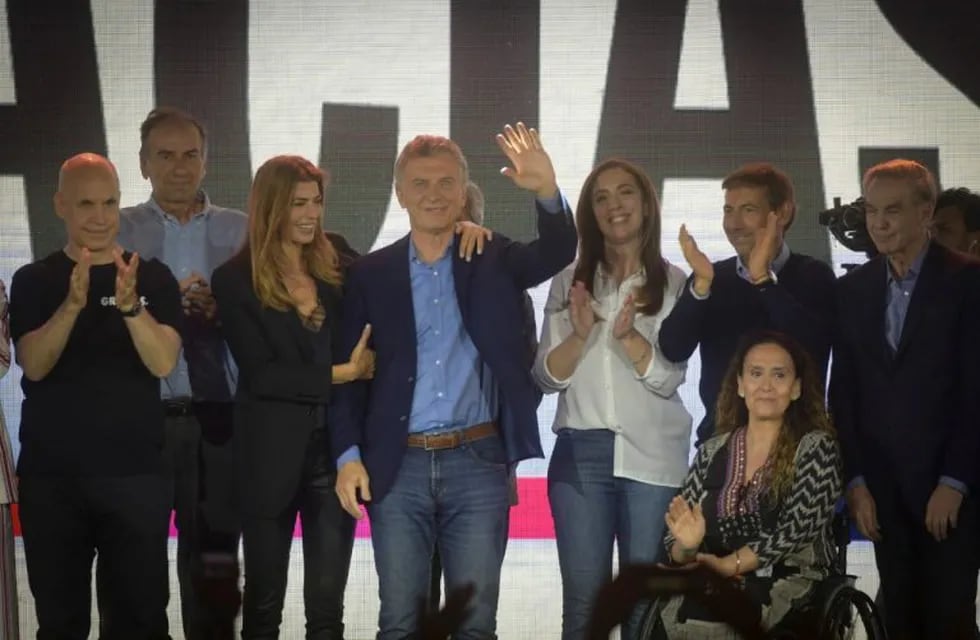 Mauricio Macri y su equipo reconocieron la derrota. (Foto: Federico López Claro)