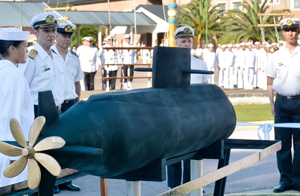 Inauguraron un memorial del ARA  San Juan en la Escuela de Suboficiales de la Armada.