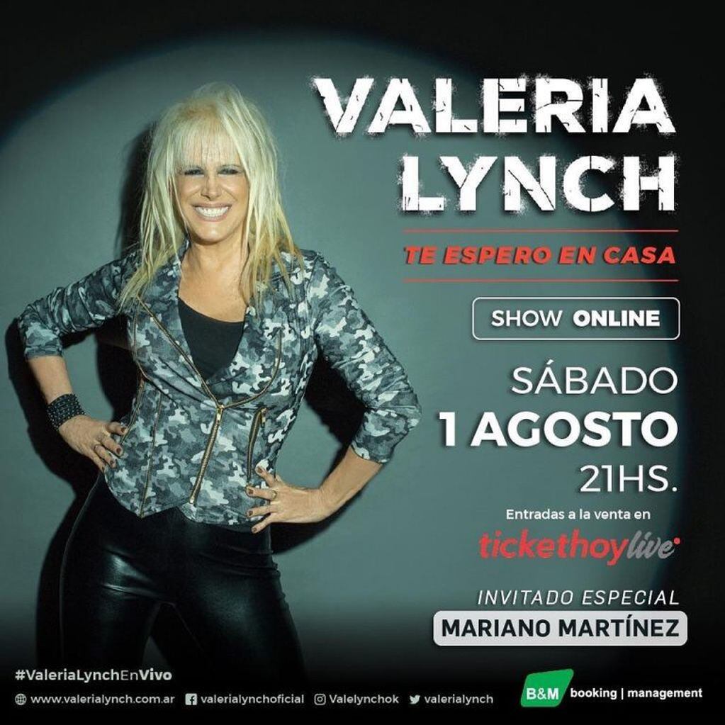 Valeria Lynch (Instagram; @valelynchok)
