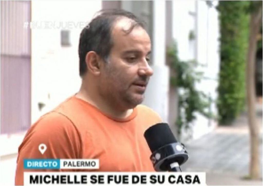 Gabriel, el padre de Michelle Medula, la joven desaparecida en el barrio de Palermo.