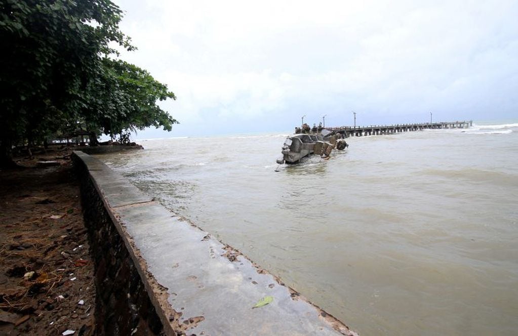 Así quedaron las zonas afectadas por el tsunami (AFP)