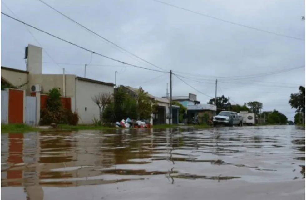 Inundación en Charata, Chaco. Una de las localidades afectadas por las lluvias.
