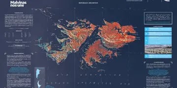 Mapas de las Islas Malvinas.