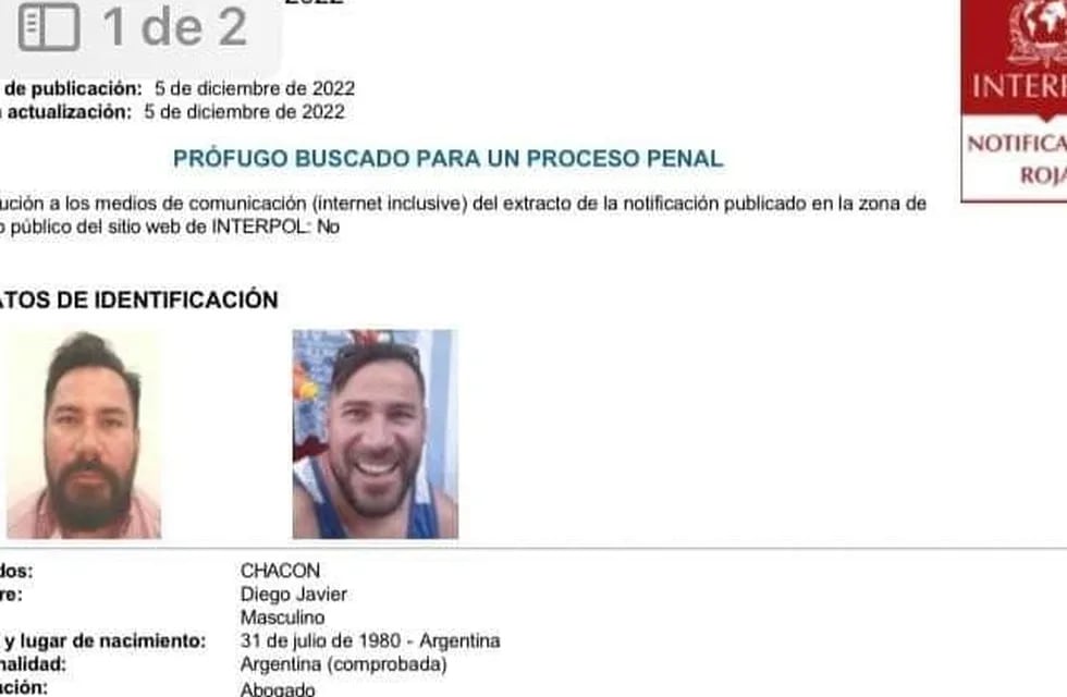 Buscado por Interpol a pedido de la Justicia de Jujuy, Diego Javier Chacón fue detenido en Qatar. Será extraditado a la Argentina en las próximas horas.