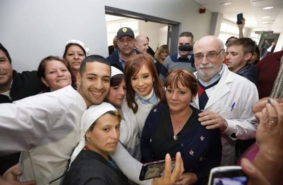 Cristina en un hospital de La Matanza