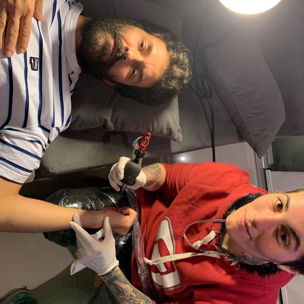 Mariano Martínez se tatuó el nombre de su futura esposa Camila Cavallo (Foto: Instagram/ marianom78)