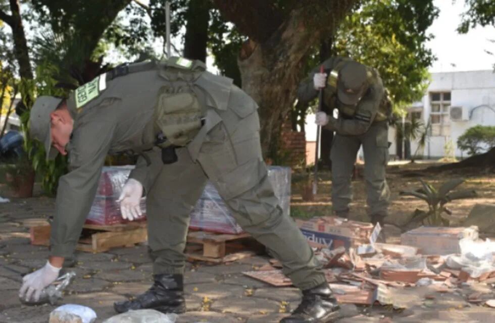 Gendarmería Nacional decomisó contrabando de marihuana que salió desde Puerto Iguazú.