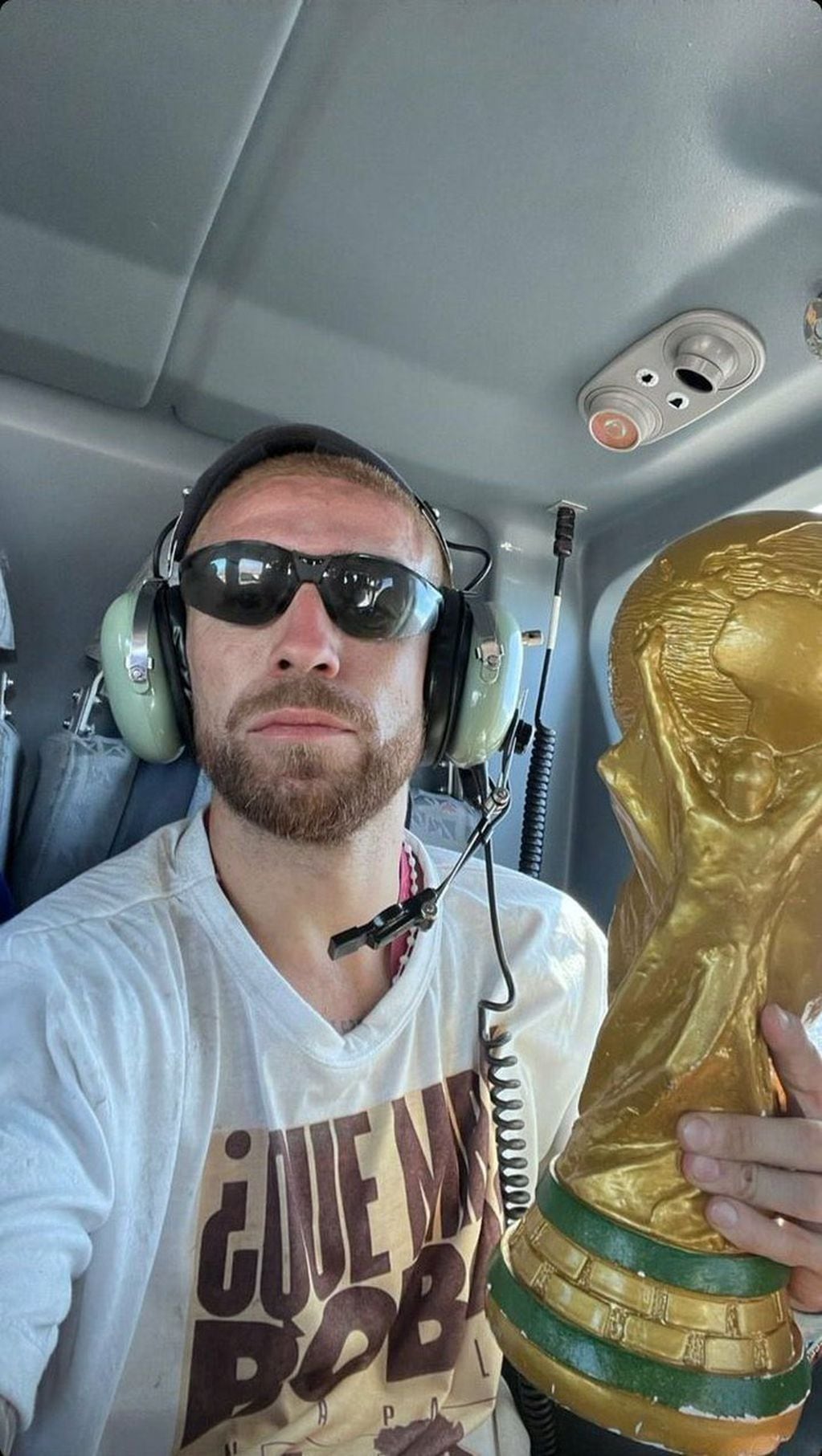 "Papu" Gómez durante los festejos en Argentina. (Instagram).