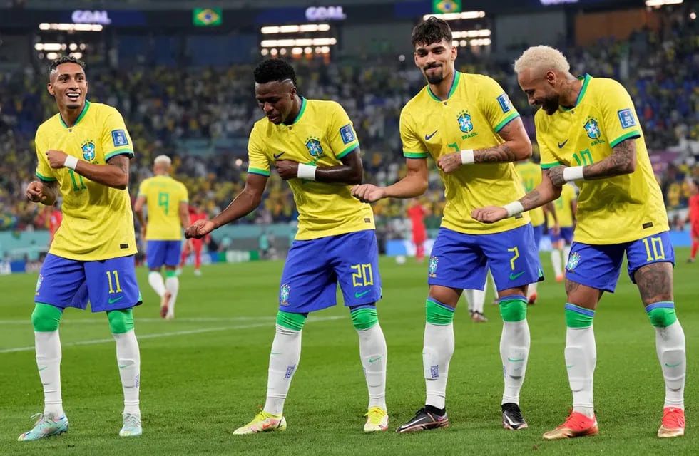 Brasil no perdonó a Corea del Sur y lo goleó 4 a 0 (Foto: AP).
