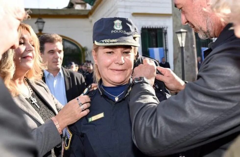 Marcela Marti al frente del área de formación de la Policía Bonaerense.