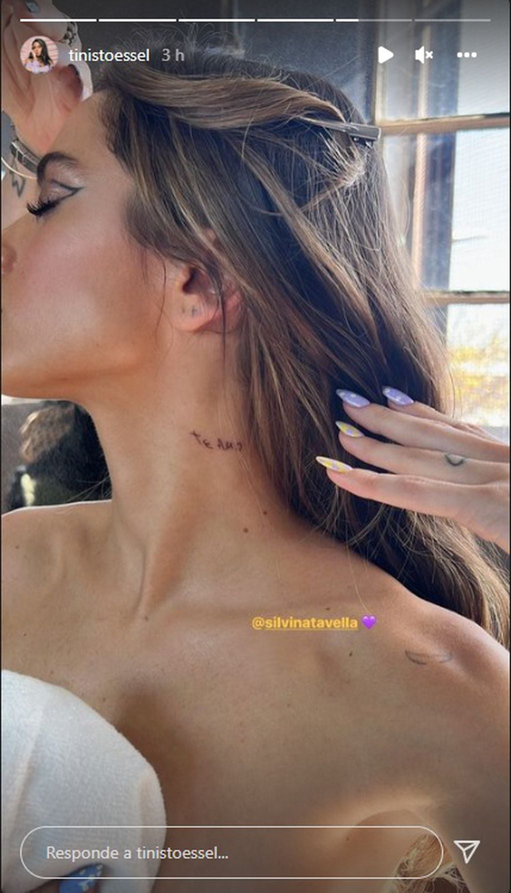 Tini Stoessel mostró su nuevo tatuaje
