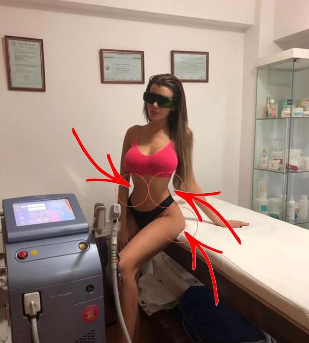 El desmedido uso de Photoshop de Charlotte Caniggia.