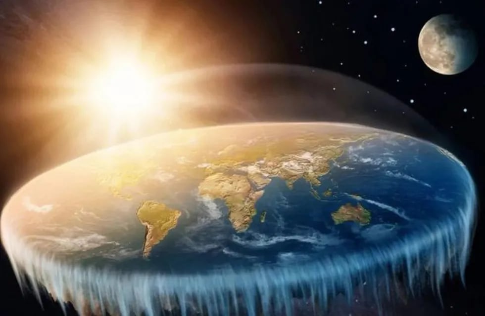 La teoría que sostiene que la Tierra es plana. (WEB)