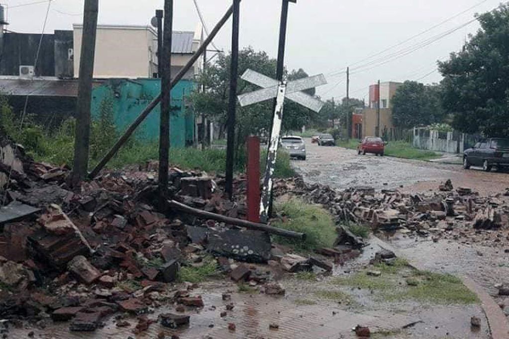 Hay familias evacuadas en la zona sur de la provincia.