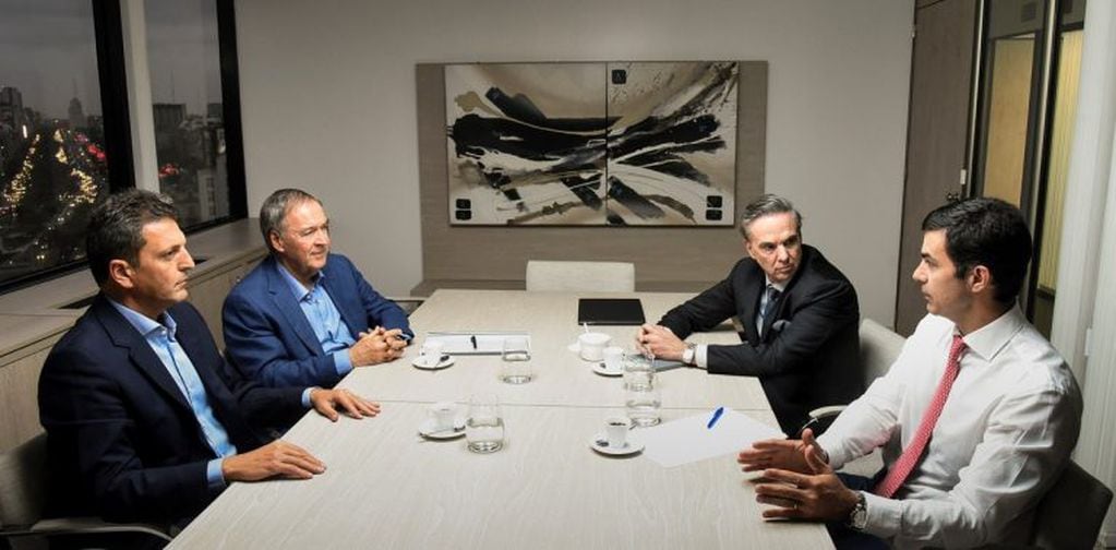 Massa, Schiaretti, Pichetto y Urtubey, semanas atrás cuando pensaban en Alternativa Federal. (Foto:Clarin)