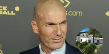 Cine, spa y canchas de fútbol y tenis: la impresionante mansión de Zinedine Zidane en Ibiza