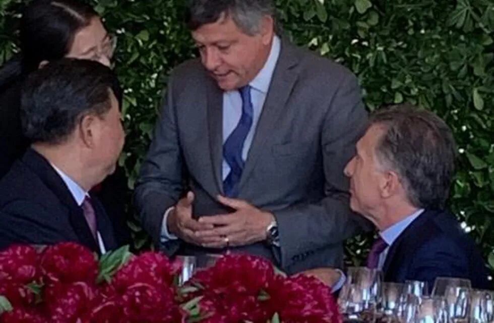 Peppo dialogó con el presidente chino. (Foto: @domingopeppo)