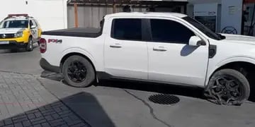 Misionero chocó con una camioneta Ford FX4 en Dionisio Cerqueira