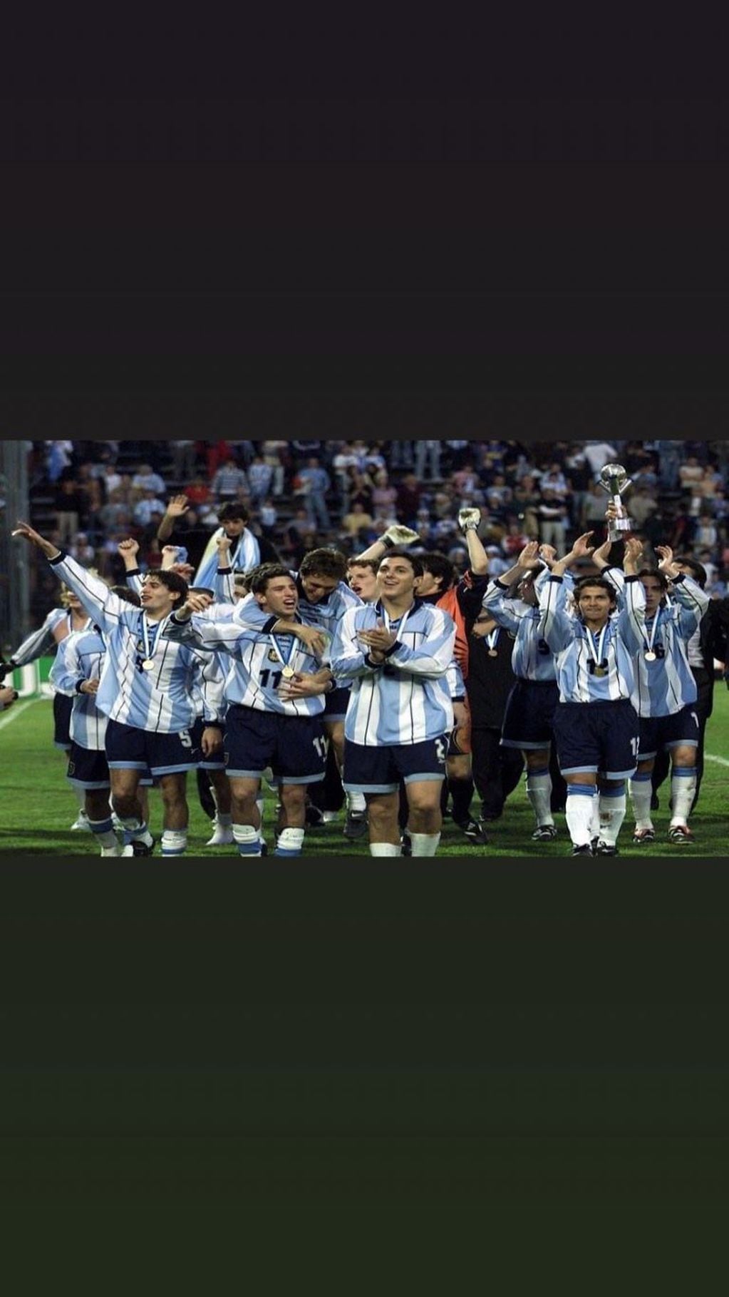Los juveniles consiguieron el cuarto título argentino sub 20. (@maxirodriguez11oficial)