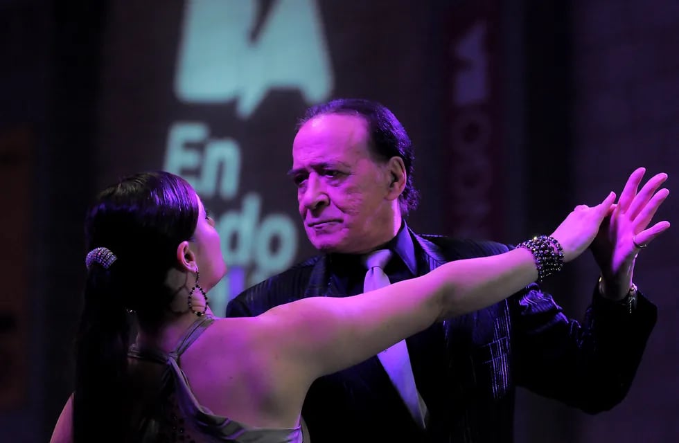 Juan Carlos Copes y su hija en un evento de tango (FOTO: DYN/PABLO AHARONIAN)