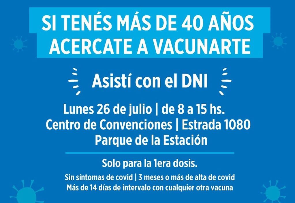 Llaman a vacunarse sin turnos en Gualeguaychú