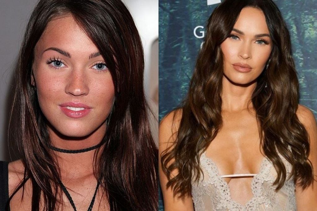 El antes y después de Megan Fox.