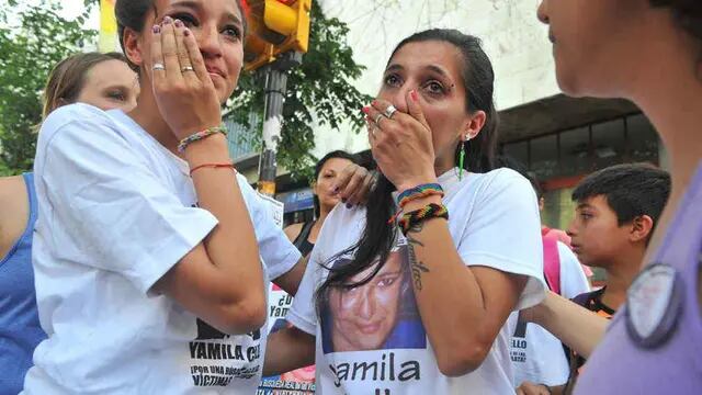 Dolor. Las hermanas de Yamila pidieron que se active la causa (La Voz / Sergio Cejas).