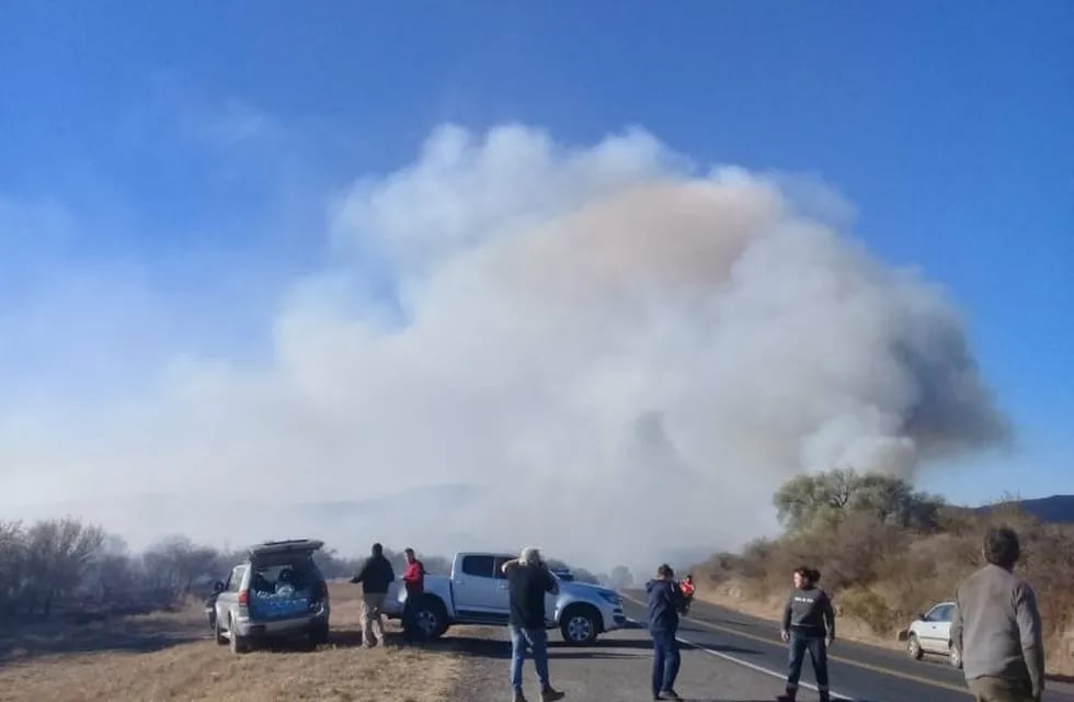 Incendio en Capilla del Monte, agosto 2018