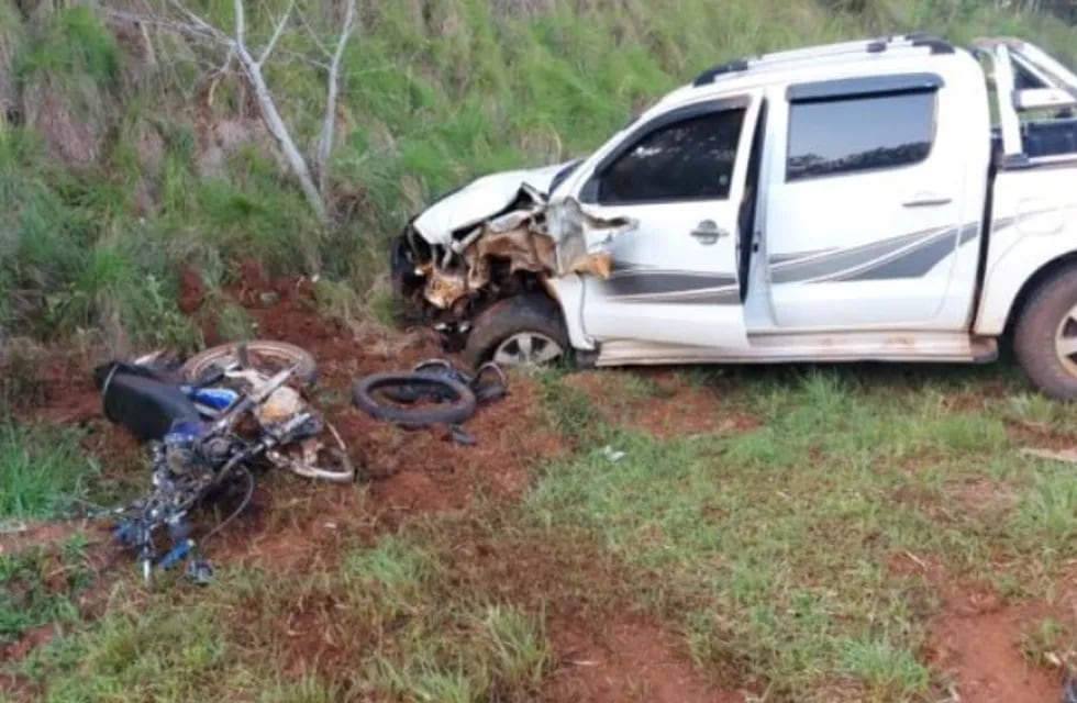 San Vicente: accidente se cobró la vida de un motociclista.