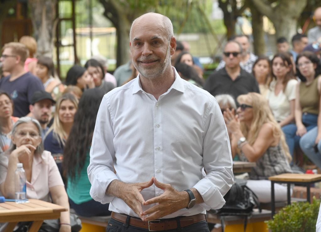 Horacio Rodríguez Larreta lanzó su precandidatura presidencial. Foto: Clarín