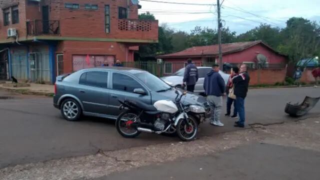 Puerto Iguazú: accidente vial dejó como saldo daños materiales