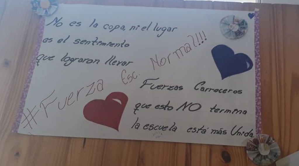 Mensajes de ánimo para los estudiantes de la Escuela Normal de Abra Pampa