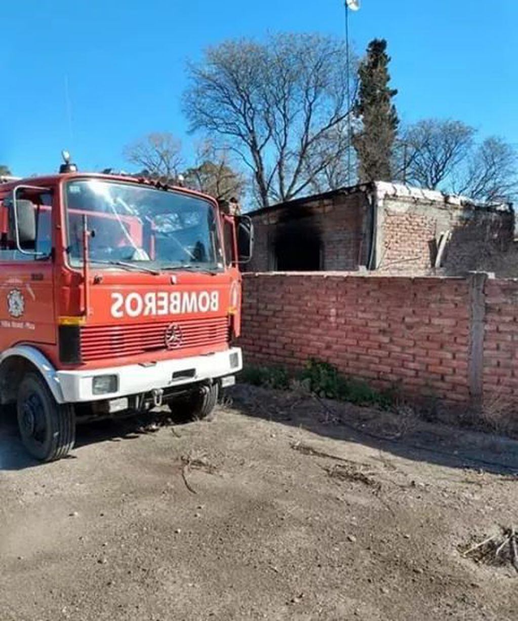 Incendio Villa Atuel casa familia Alaniz